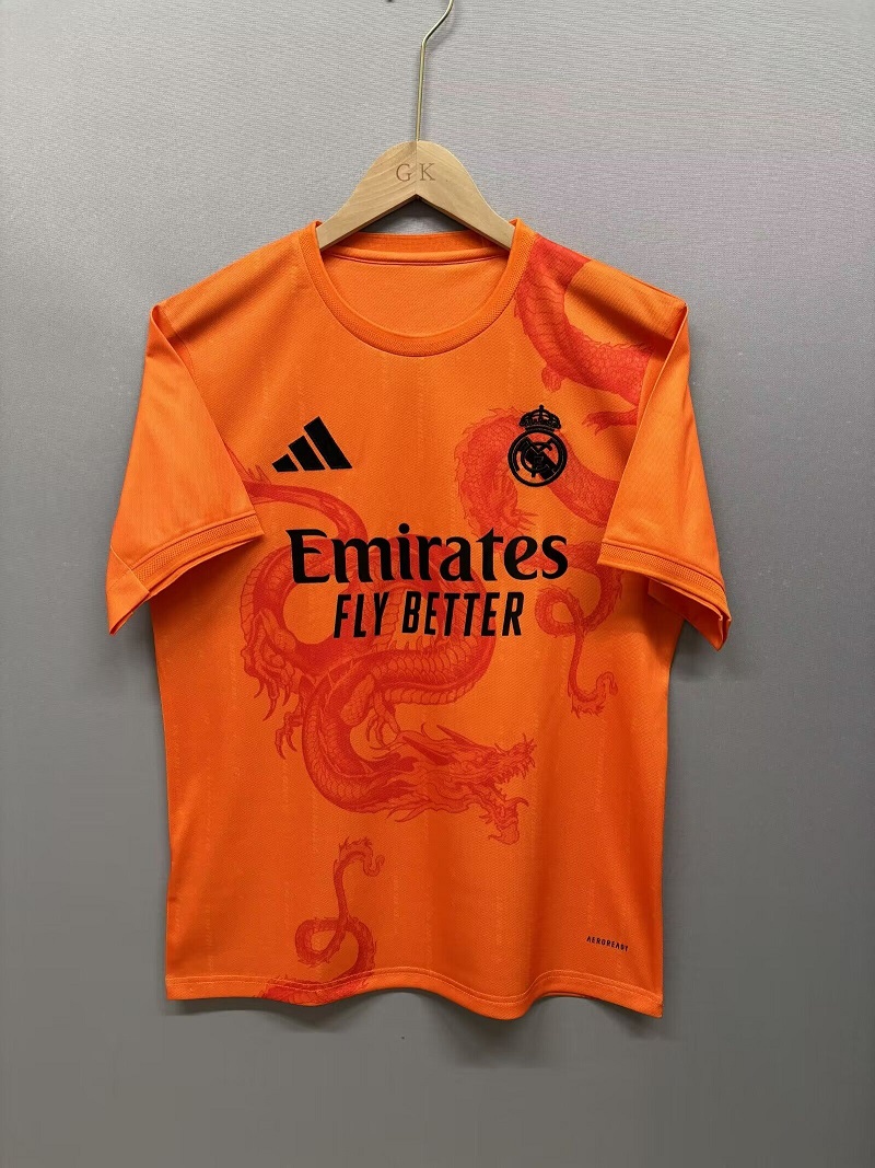 AAA Quality Real Madrid 24/25 Special Orange Dragon Jersey